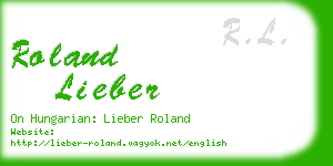 roland lieber business card